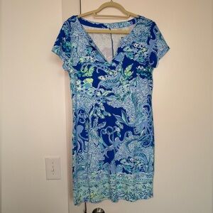 GUC Lilly Pulitzer Sophiletta Dress - Blue Current Sea Sirens